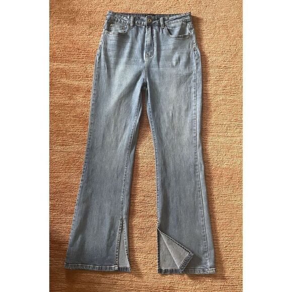 L&M Black Label Jeans Women’s Size 13 Bootcut High Rise Stretch Cowlgirl Biker - Picture 2 of 9